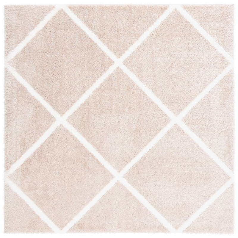 Tahoe Shag Performance Geometric Rug, Square 6'7"