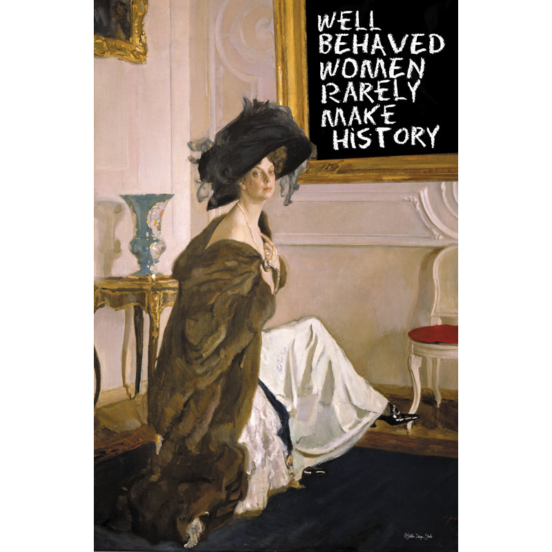 " Well Behaved " by Stellar, Wrapped Canvas, No, 48" H x 32" W