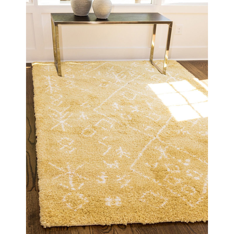 Tapis à poil long à poils longs Walsenburg, Rectangle 5 pi x 8 pi