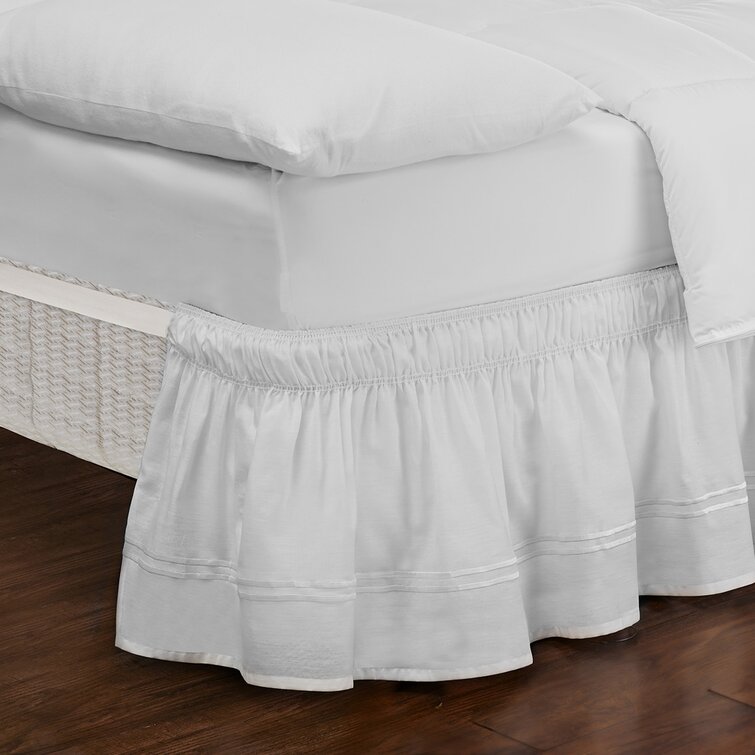 Breezy Beddings Wrap Around Bed Skirt 24 Inch Drop Easy to Put On