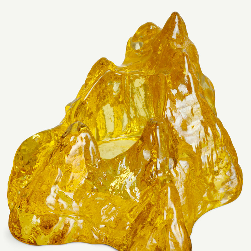 The Rock Votive Candle Holder, Yellow