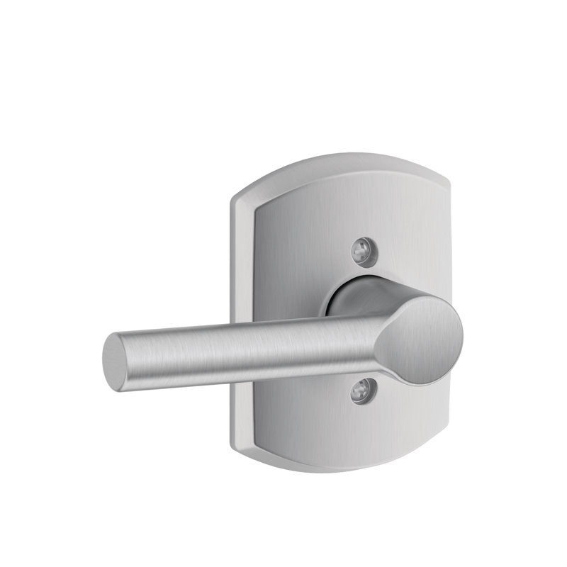 Broadway Single Dummy Lever Door Lever, Satin Chrome