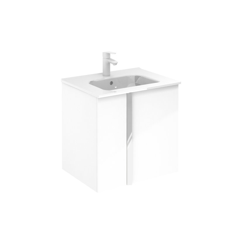 Miguel 24'' Single Bathroom Vanity with Top, White