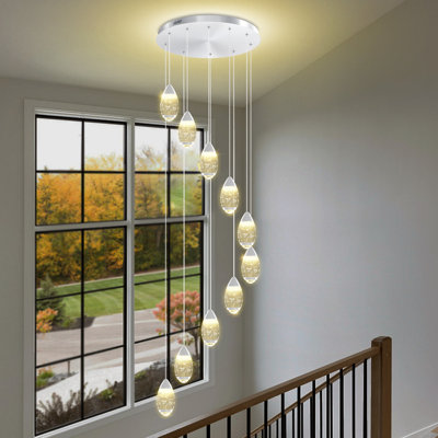 10-light Spiral Staircase Chandelier