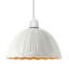 9cm H Glass Bowl Lamp Shade ( Screw On ) in White