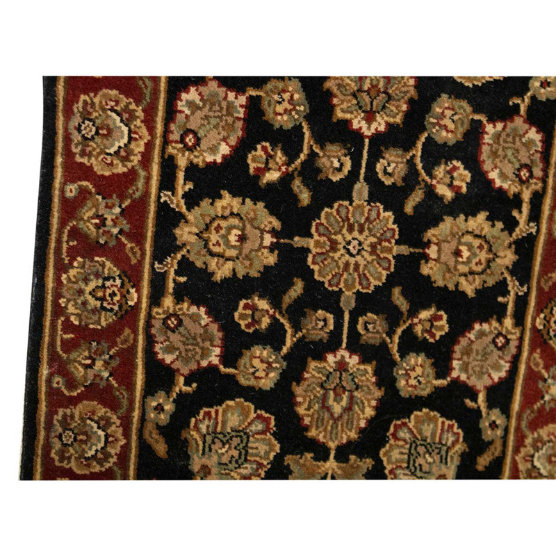 Tapis noir / jaune / rouge de haute qualité