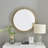 Rowden layered metal frame round mirror with a modern statement design