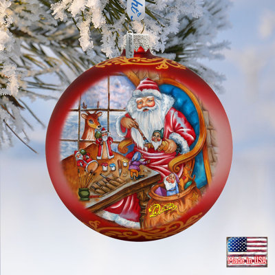 5.5'' Glass Holiday Shaped Ornament