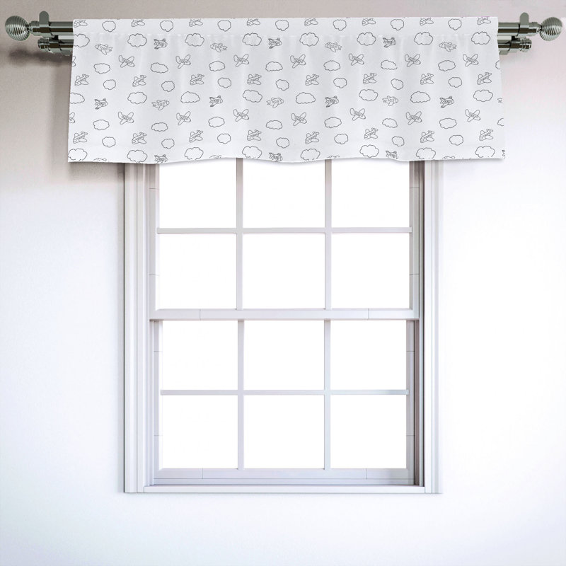 Sateen Ruffled Window Valance