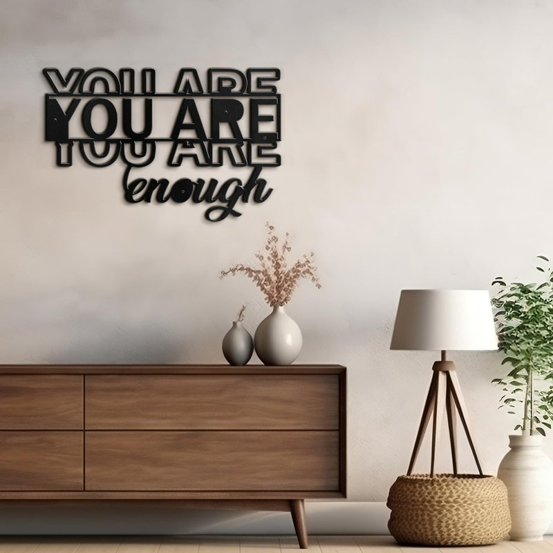 Wall Decor on Metal, 12" H x 16" W x 0.05" D, Black