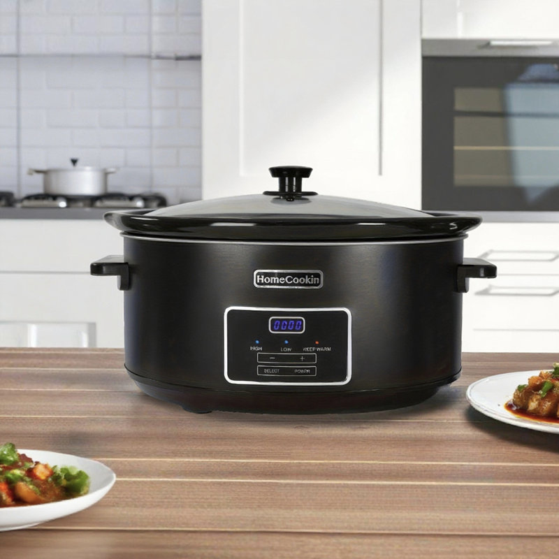 Mijoteuse programmable HomeCookin 8 pte - noir, Noir, 8 pte