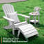 Repose-pieds Hiir Adirondack, repose-pieds pliable extérieur en plastique Adirondack -984344642