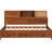 Walnut Twin Wooden Daybed Featuring 3 Storage Drawers, Upper Soft Board, Shelf And For Practical Organized Decor Size With Stylish Functional Lounge