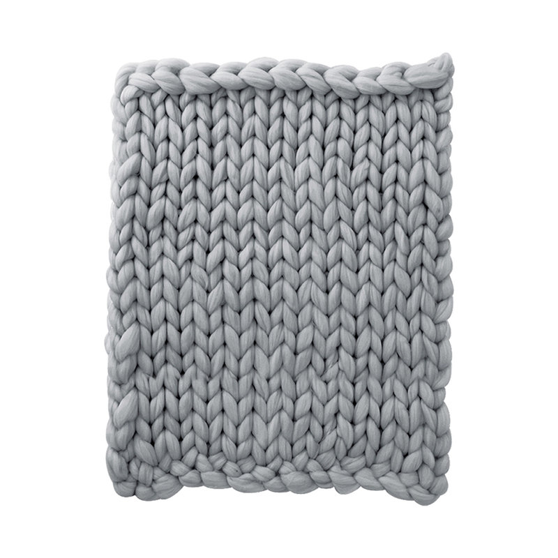 Casper Machine Tufted Throw Blanket, Grey, W100 x L120cm