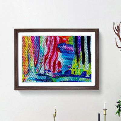 Abstract Art Painting Vol.363 by S.Johnson - Framed Print