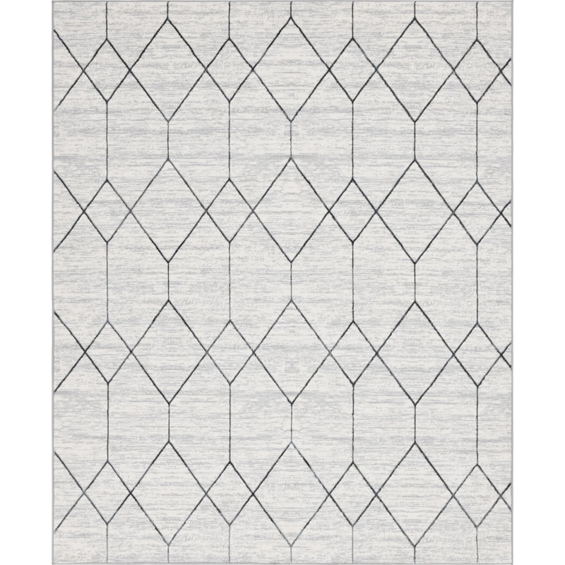 Nubieber Geometric Indoor Rug, Rectangle 8' x 10'