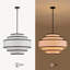 Lustre tambour 6 lumières en lin moderne-170894092-170894080-170894094