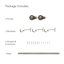 Darion Adjustable Single Curtain Rod-221310121-221310123