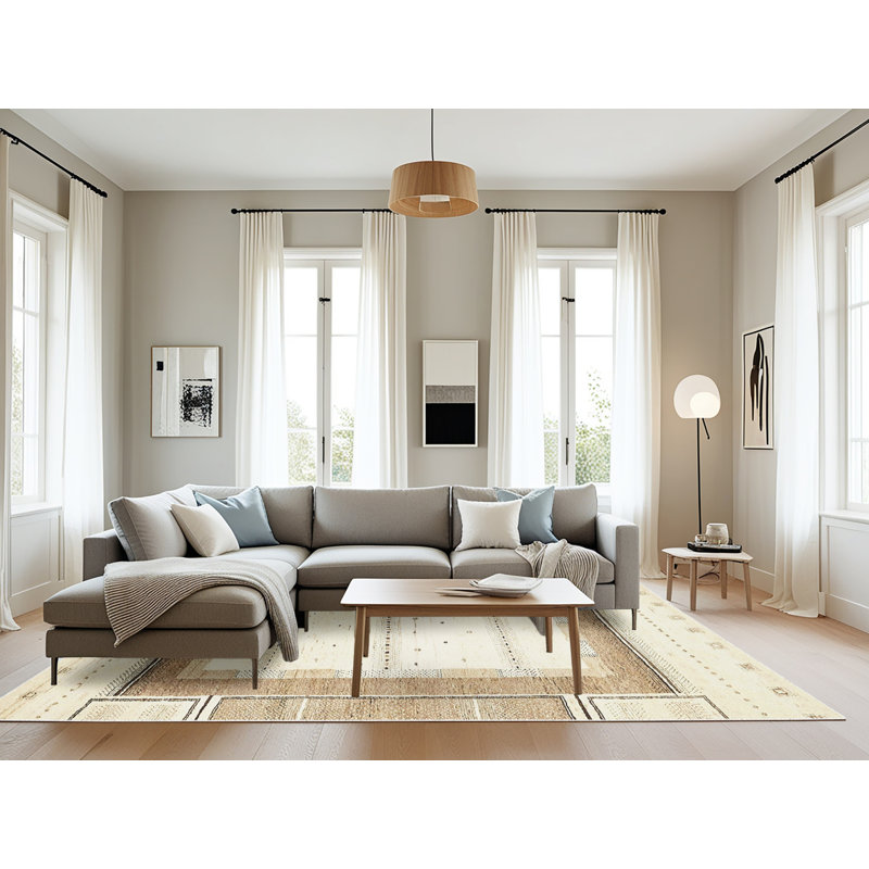 Tapis abstrait moderne 397, Rectangle 8 pi x 12 pi