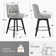 Arleine Swivel 26.7'' Upholstered Counter Stool