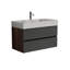 Buffet de salle de bain en noyer de 36 po Grace