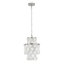 Luminaire suspendu en nickel poli naturel Capiz-132572030