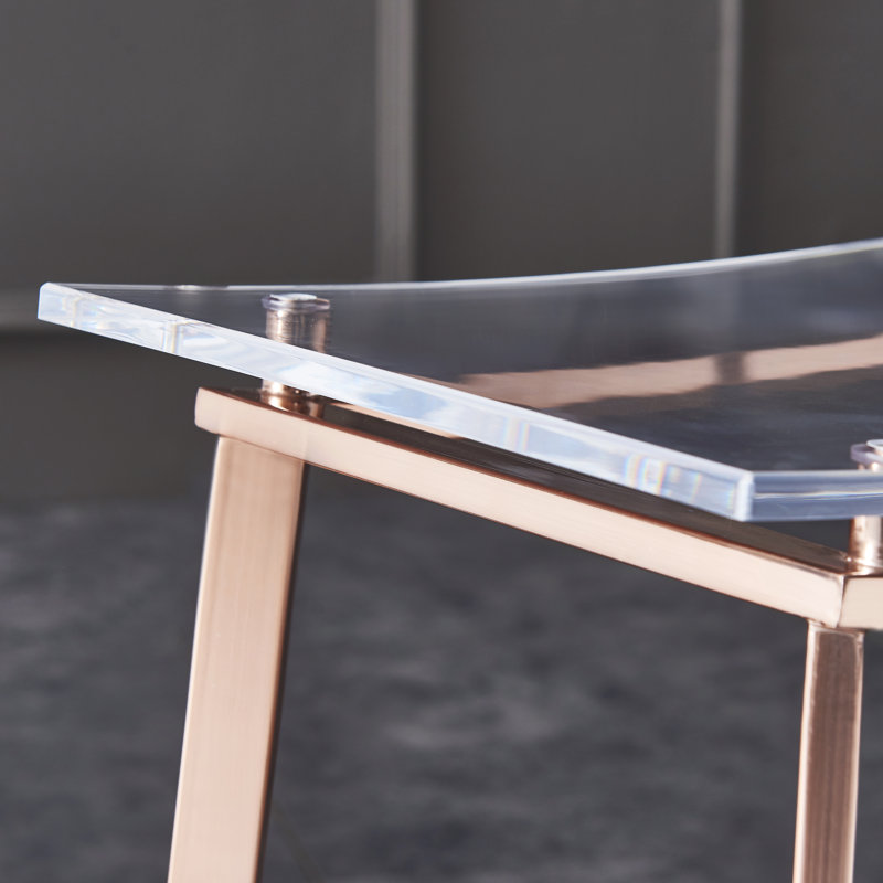 Tabouret de comptoir 25,5 po Hovey, Or rose