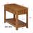 Rectangular End Table With Storage Shelf, Sofa Side Table With Solid Wood Legs