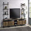 Meuble télé 2 tablettes Rustic Oak
