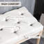 Banc de lit tapissier de 46 po HOMcom, blanc, crème