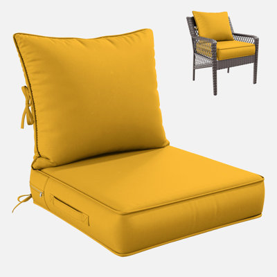 Outdoor Deep Seating Cushion Set Indoor And Outdoor Seat / Back Cushion, Available In 4 Sizes