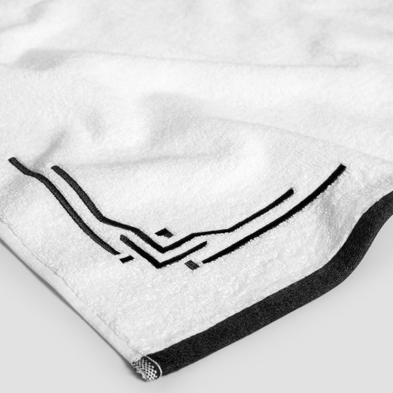 100% Cotton Midweight Hand Towel, Black