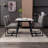 Puspha Upholstered Side Chairs Faux Leather Dining Chairs-2047523365