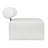 Lockland Keera White Armless Outdoor Sofa