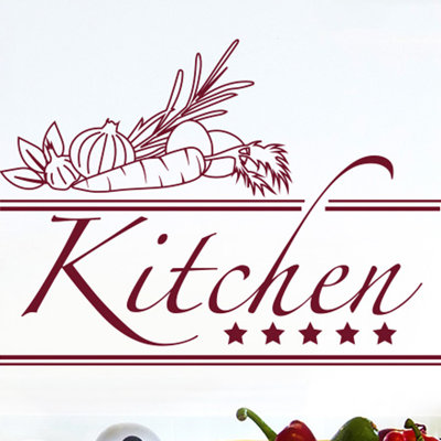 Food & Beverage Non-Wall Damaging Wall Decal