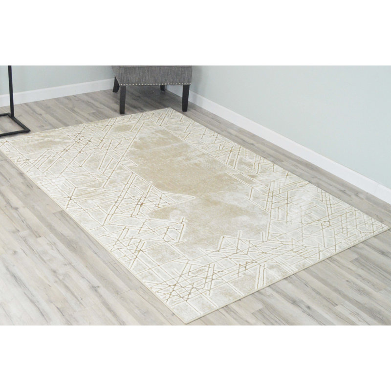 Abstract Indoor Rug, Rectangle 5'3" x 7'6"