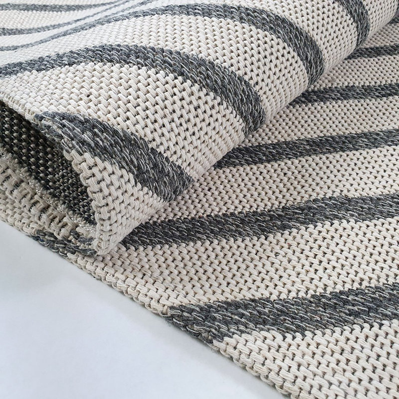 Pimm Geometric Cotton Hand Woven Area Rug, Rectangle 60 x 90cm