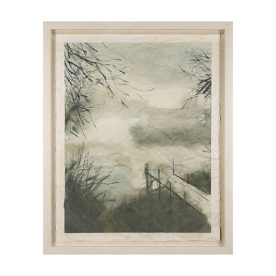 Down By The Dock By  Studio A Hand Embellished Framed Art Print Matted Under Glass