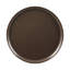 Table d'appoint de 62 cm de large, fini chêne fumé blond foncé brillant