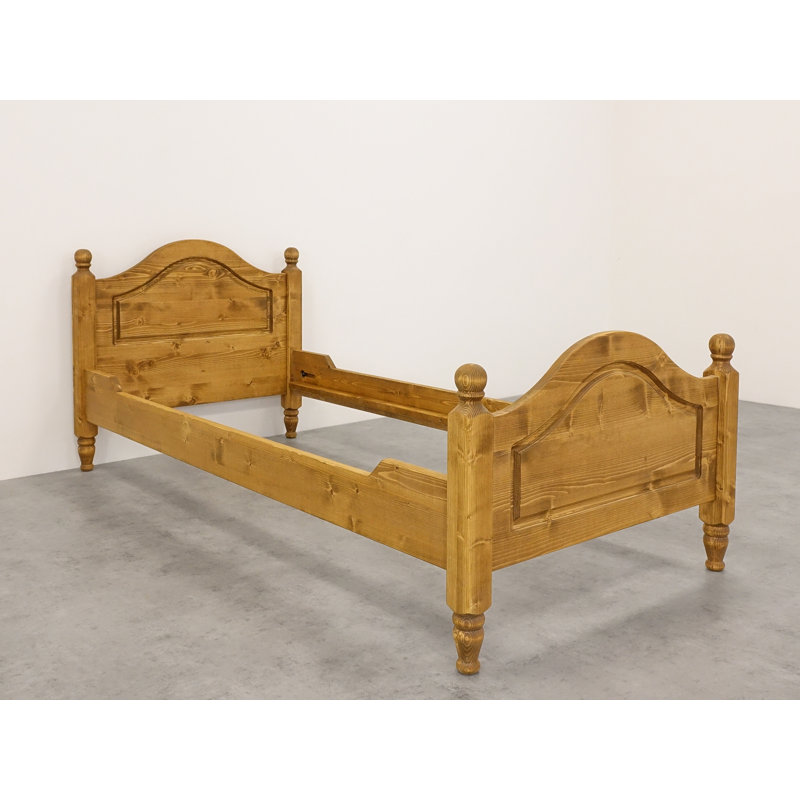 Hailley Solid Spruce Wood Bedframe, European Single (90 x 200 cm)