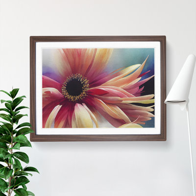 Chrysanthemum Watercolour Flower Vol.5 - Framed Print