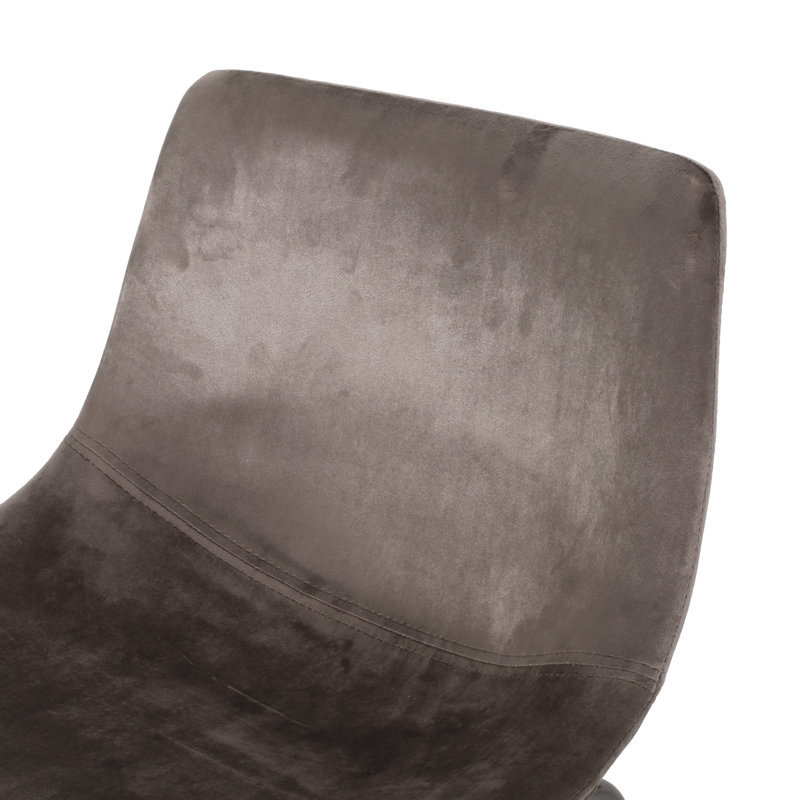 Tabouret de bar et de comptoir rembourré Cobina, Brun rétro, Tabouret de comptoir (assise de 24 po de hauteur)