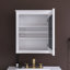 Armoire de rangement murale de salle de bain l 24 "x H 27" avec miroir-579574780