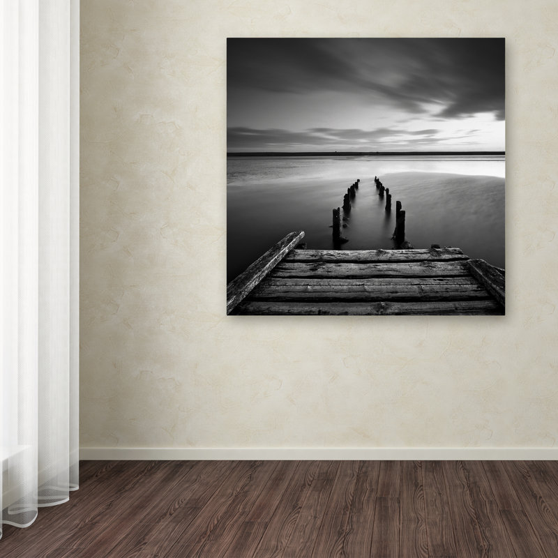 «Dorset Jetty» par Macri, reproduction de photo sur toile tendue, H 35 po x l 35 po x P 2 po