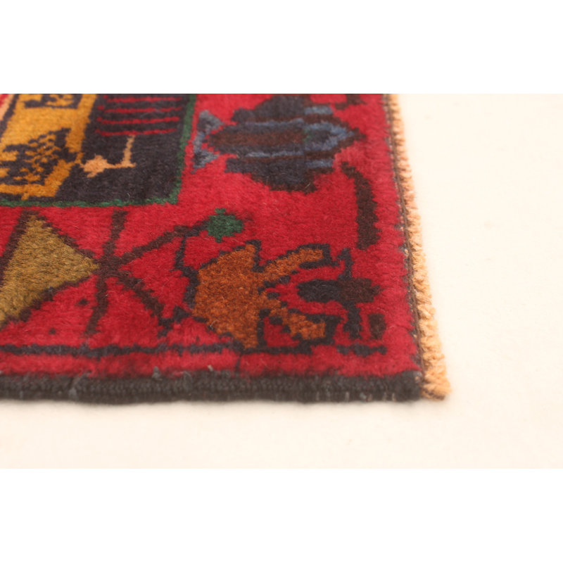 Tapis rouge foncé Lynnisha 3 pi 2 po x 5 pi 10 po