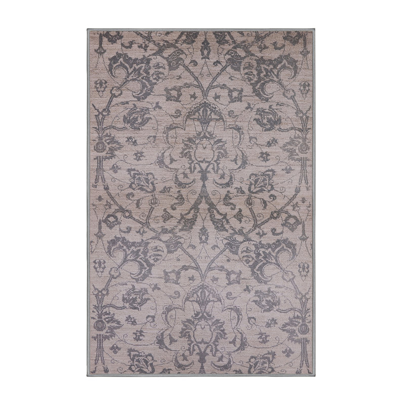 Chao Damask Indoor Rug, Rectangle 4' x 6'