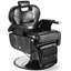 Fauteuil de barbier à hauteur réglable noir