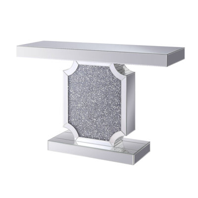 Mayeda 47.05'' Glass Top Console Table