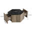 Table basse hexagonale rustique en bois rétro (table incluse seulement)-844907998-844907997