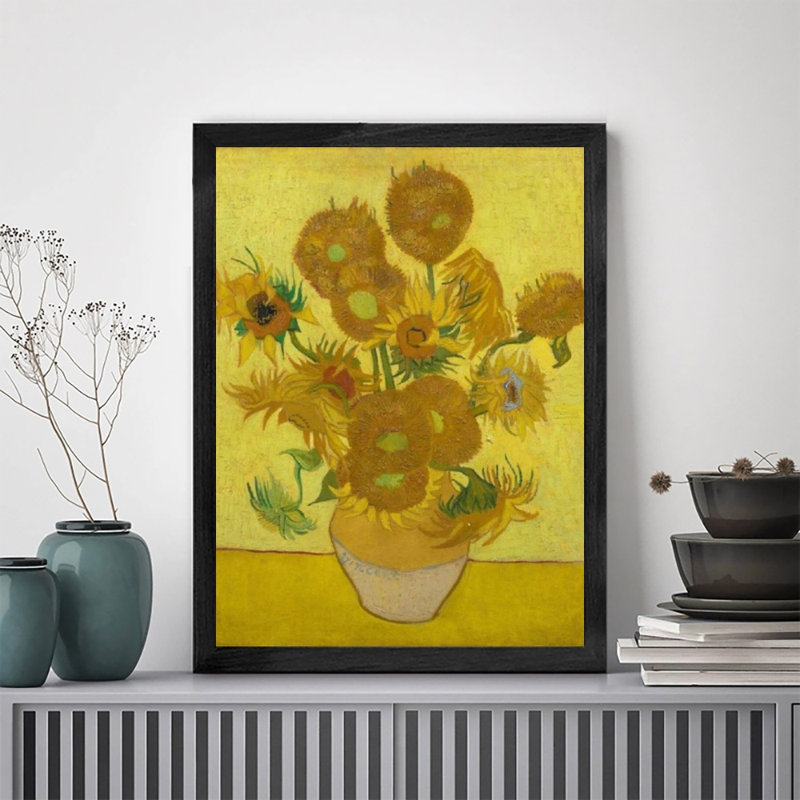 Œuvre d'art encadrée noire en bois massif de qualité supérieure avec cadre encadré noir, cadeau unique pour les amis et la famille